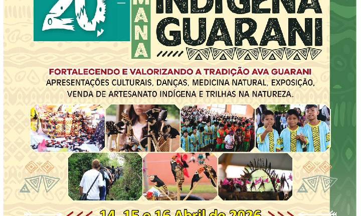 20ª  Semana Cultural Indígena celebra cultura Guarani em Diamante do Oeste
