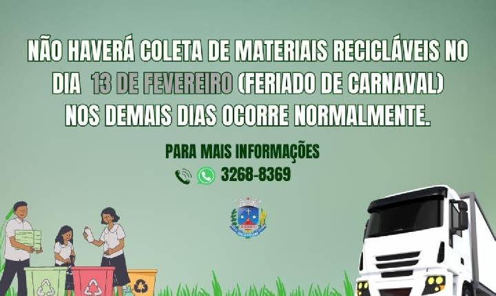 Coleta e reciclagem tem cronograma especial no feriado de carnaval em Santa Helena