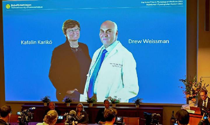 Dupla de cientistas recebe Nobel de Medicina por vacina contra covid