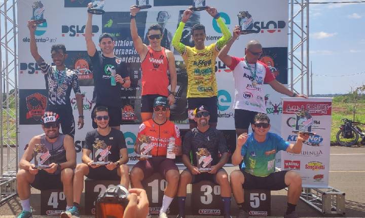 Dupla santa-helenense conquista pódio no Duathlon Internacional em Foz do Iguaçu