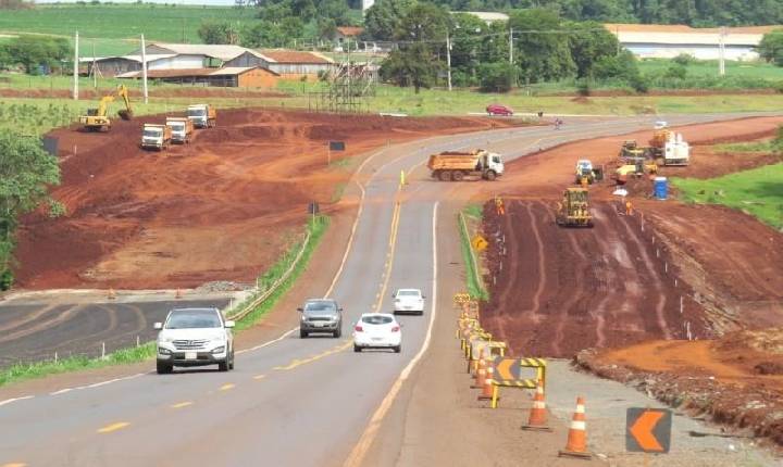 Expectativa é que obras na BR 163, entre Toledo e Marechal, sejam entregues em novembro