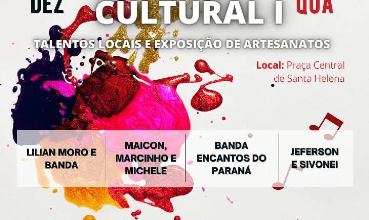 Iniciam hoje (08) as apresentações culturais incentivadas pela Lei Aldir Blanc