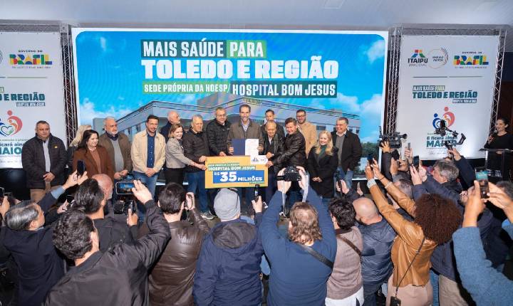 Itaipu firma parceria para a construção do novo Hospital Bom Jesus em Toledo (PR)