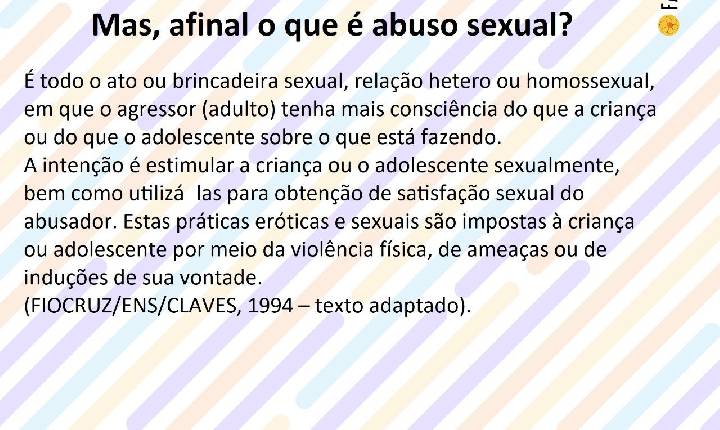 Maio Laranja: Veja o que pode ser considerado violência sexual