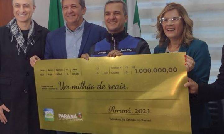 Morador de Foz recebe prêmio de R$ 1 milhão do Programa Nota Paraná