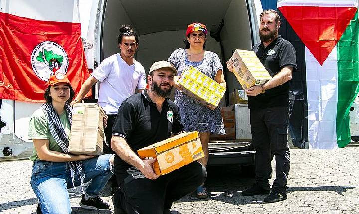 MST envia primeira carga com 2 toneladas de alimentos a Gaza