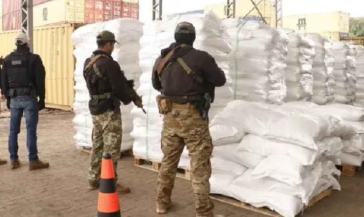 Paraguaios apreendem maior quantidade de cocaína da história do país