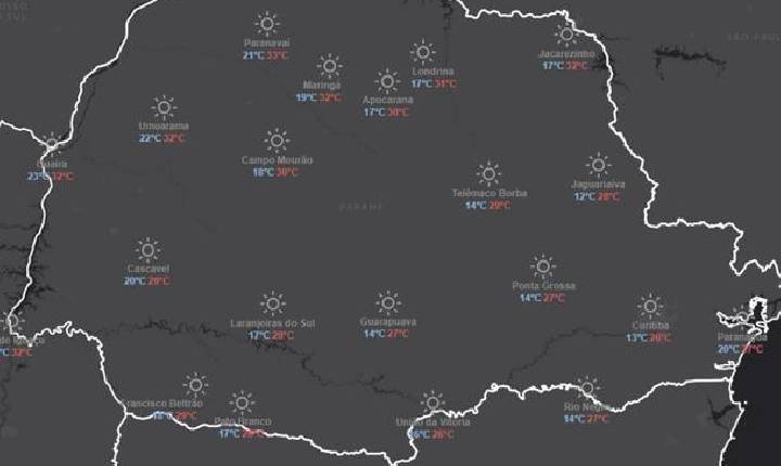 Paraná tem alerta laranja para nova onda de calor