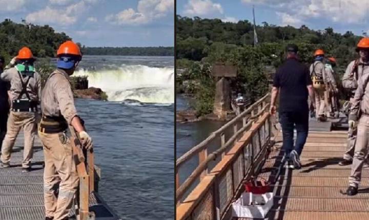 Reconstrução da passarela argentina das Cataratas entra na etapa final