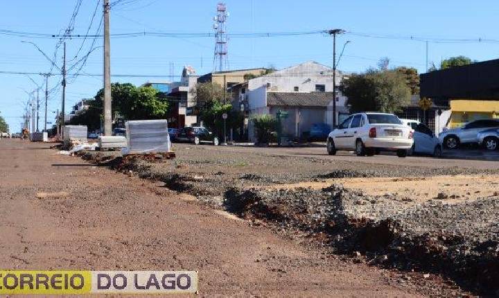 Revitalização da Avenida Brasil em Santa Helena avança com diversas melhorias
