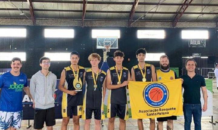 Santa Helena conquista o título de Campeão Paranaense de Basquete 3x3 Sub-18