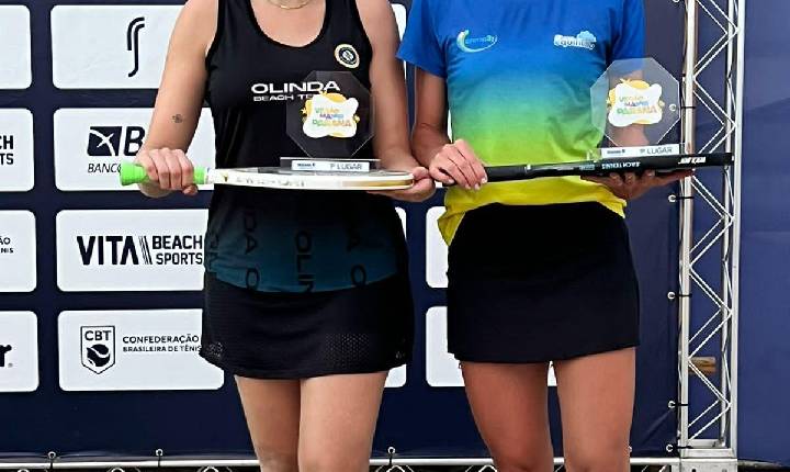 Santa-helenense é campeã em dupla de torneio estadual de Beach Tennis