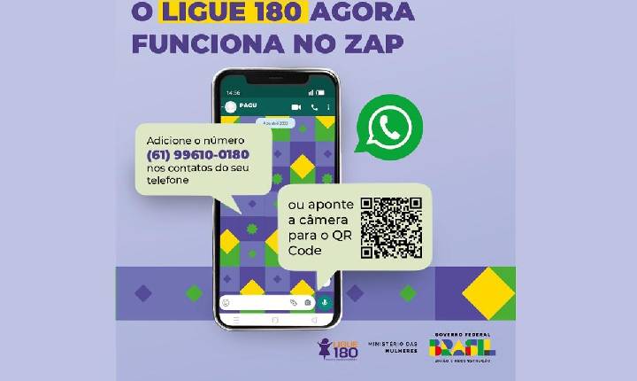 Violência contra a mulher: ‘Ligue 180’ agora tem canal por Whatsapp