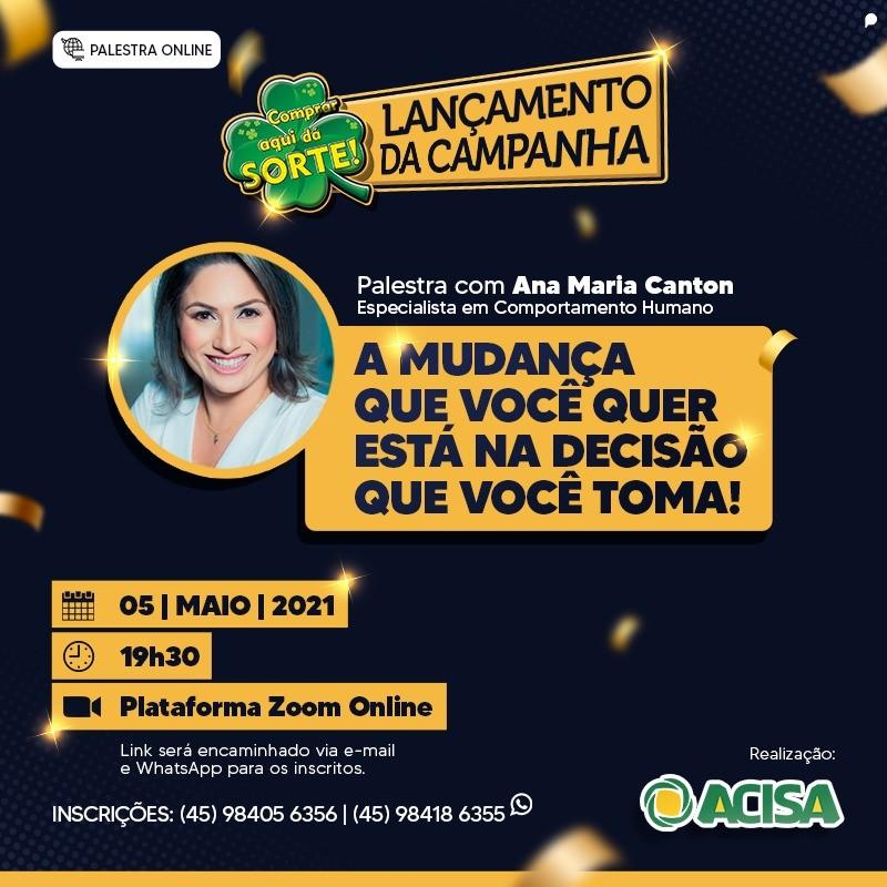 Palestra marca lançamento da campanha ‘Comprar Aqui dá Sorte’ para Santa Helena e região