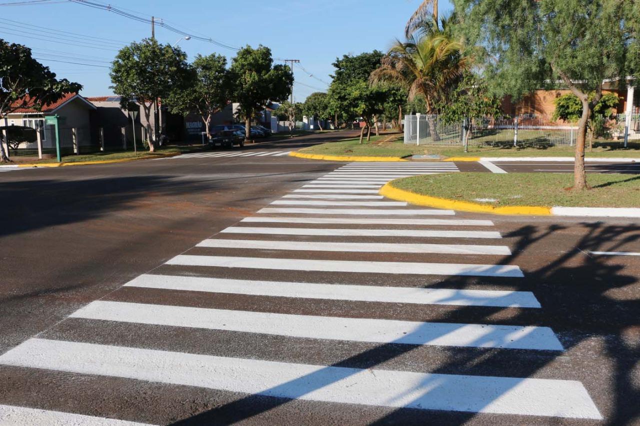Departamento de Trânsito inicia implantação de sinalização horizontal na cidade