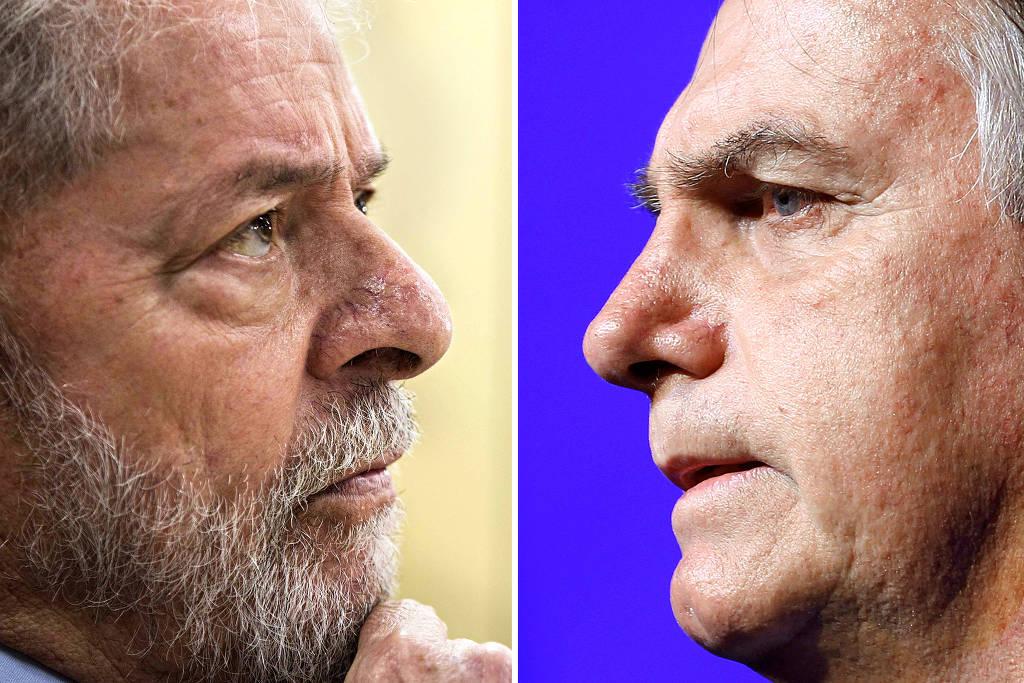 Datafolha: Lula segue à frente de Bolsonaro e, no 2º turno, tem 56% contra 31%