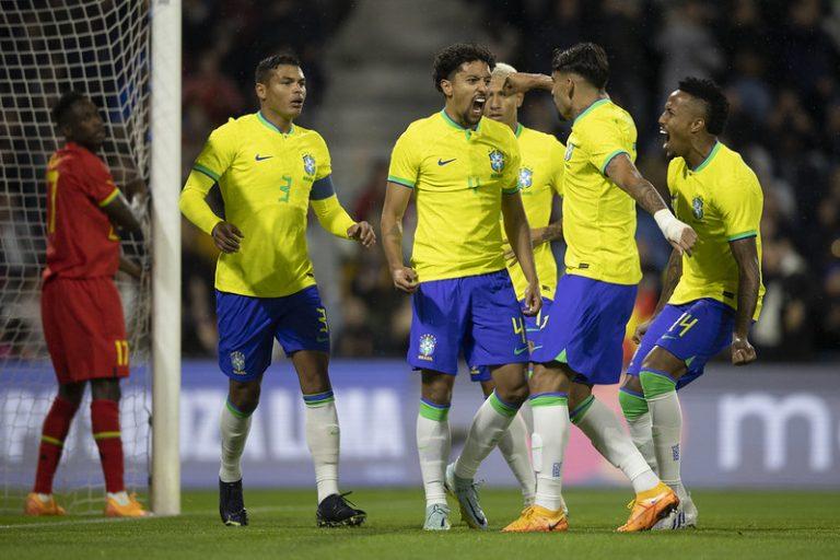 Brasil vence Gana por 3 a 0 no penúltimo jogo antes da Copa do