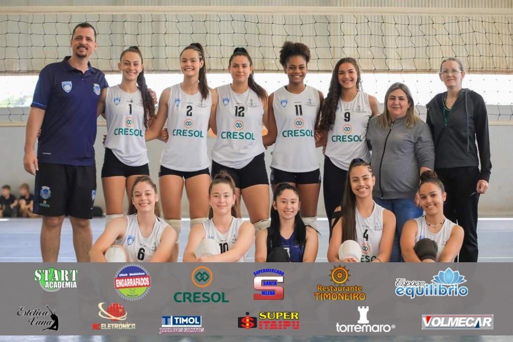 Santa Helena disputa fase final dos Jogos Escolares em busca de título inédito no Voleibol