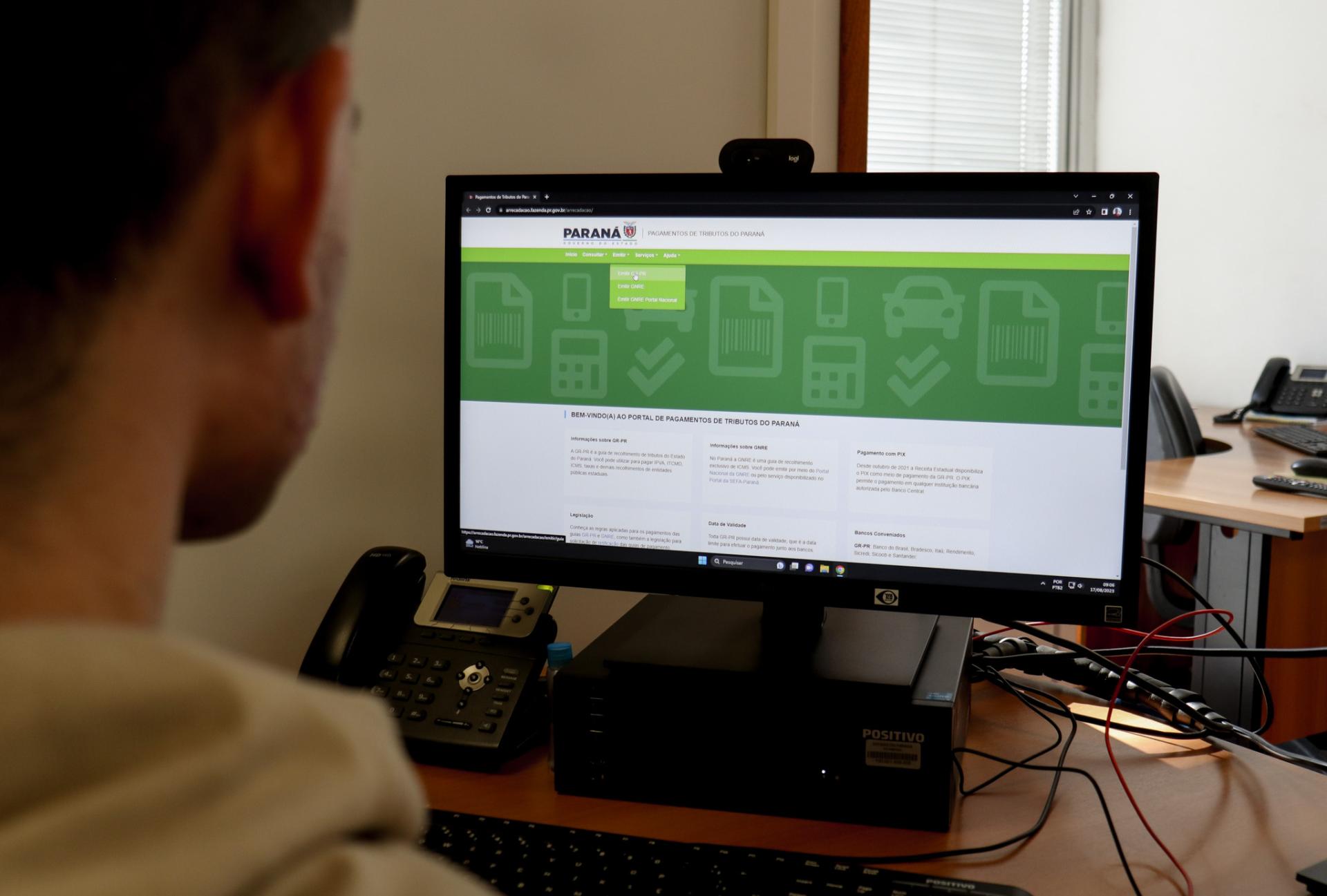 Paraná lança novo portal de pagamentos que reúne emissão de guias de recolhimento
