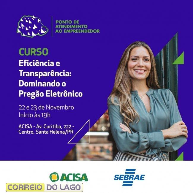 Acisa e Sebrae promovem curso sobre processos licitatórios