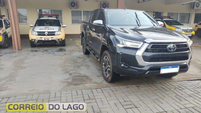 CHOQUE prende homem com caminhonete adulterada em Santa Helena
