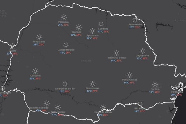Paraná tem alerta laranja para nova onda de calor