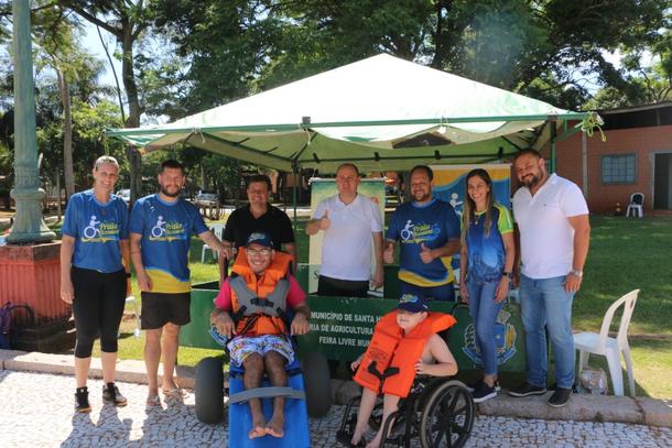 Projeto Praia Acessível do governo do estado foi lançado na praia de Santa Helena