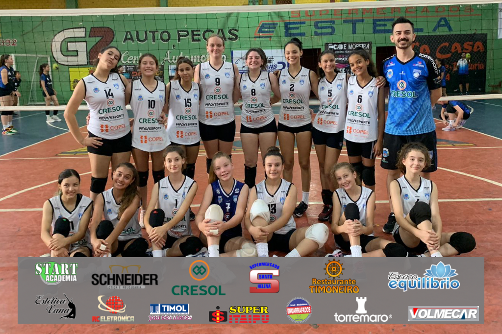 Santa Helena fica vice-campeã de competição de voleibol em Formosa do Oeste