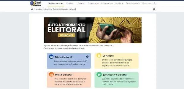 Atendimento online: Serviços eleitorais estão disponíveis pela Internet