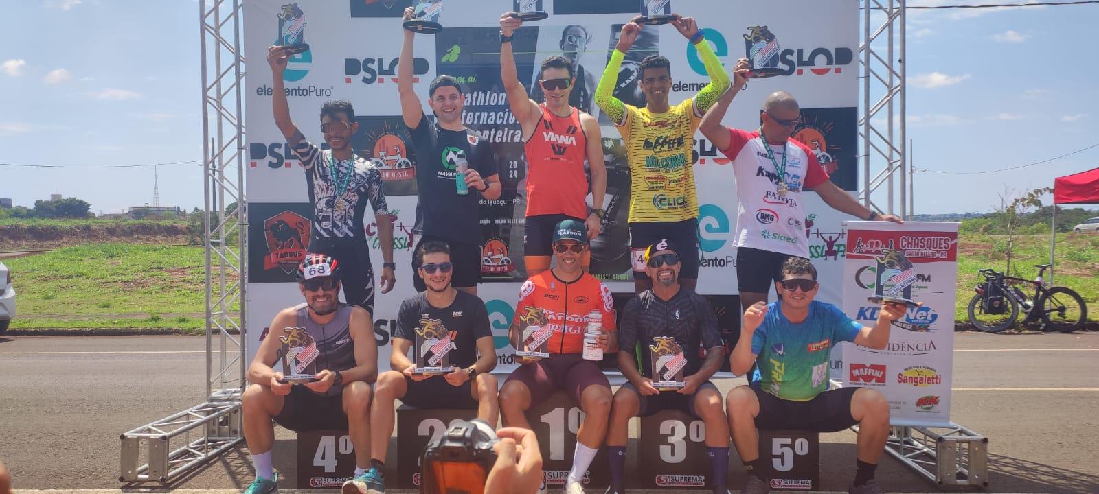 Dupla santa-helenense conquista pódio no Duathlon Internacional em Foz do Iguaçu