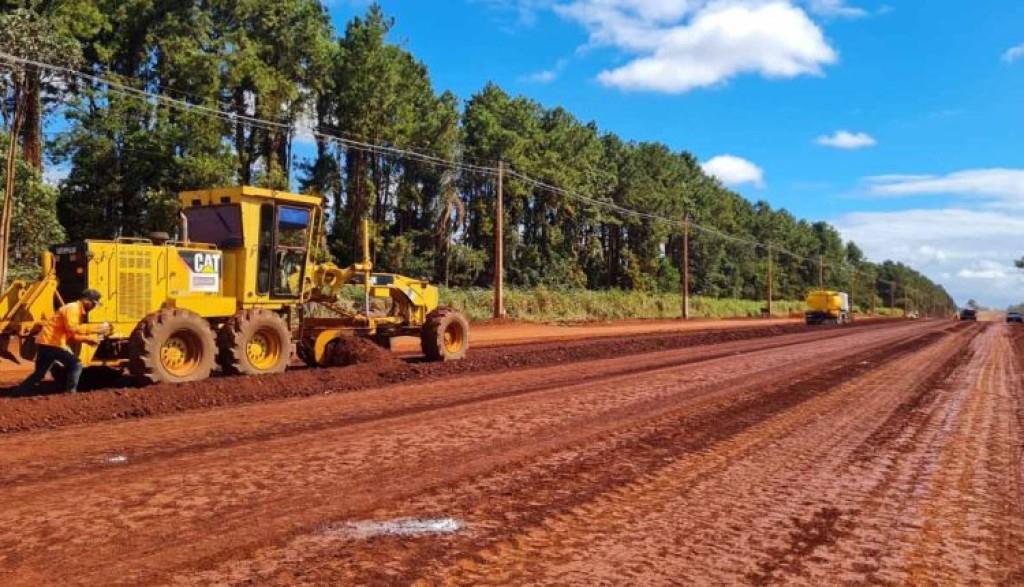 Obras de rodovia de acesso ao Porto Internacional de SH avançam no Paraguai