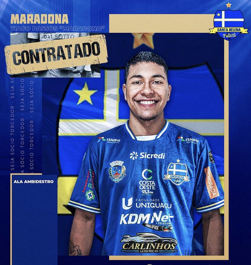 Maradona marca na estreia e Santa Helena Futsal goleia Manoel Ribas pela Série Prata