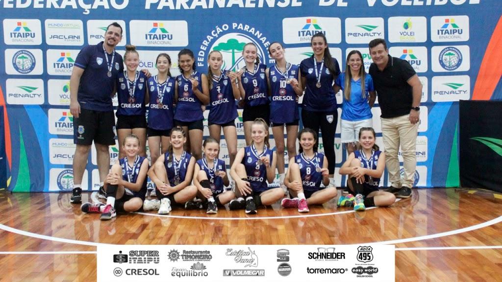 Santa Helena conquista 3º lugar na estreia do Paranaense de Voleibol Sub-13 Feminino