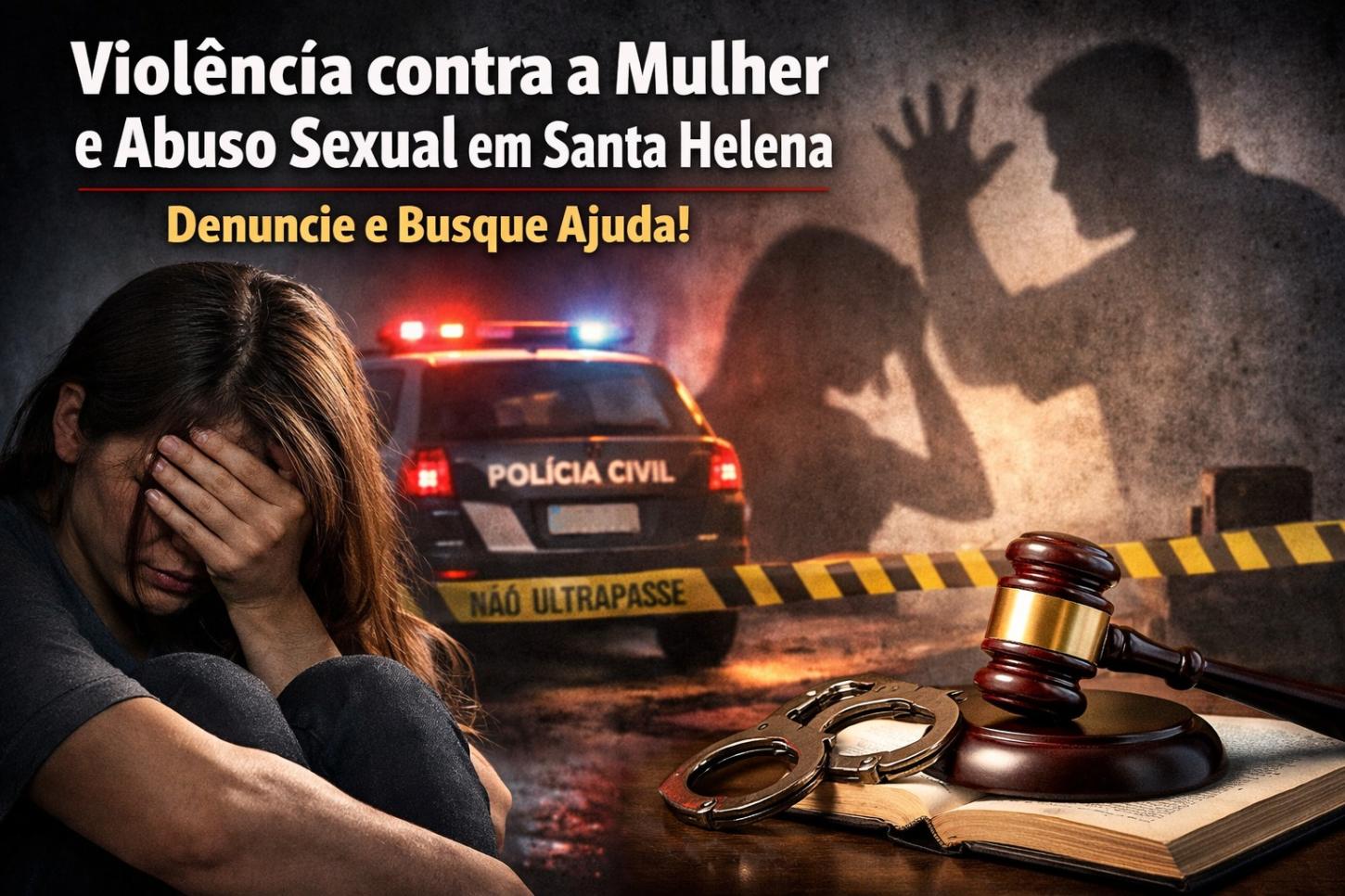 Violência contra a mulher e abuso sexual em Santa Helena: casos recentes reforçam urgência de prevenção e denúncia